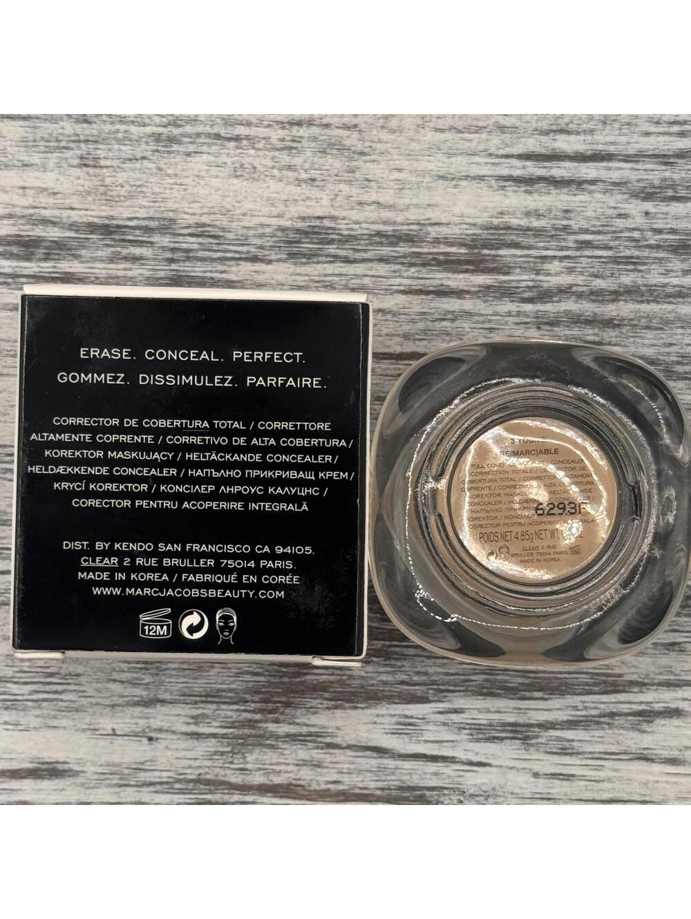 Marc Jacobs Re(Marcable) Full Cover Concealer 3 YOUNG - RARE - Full Size BNIB - Picture 2 of 4